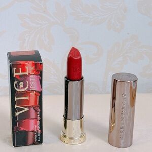 Urban Decay Vice Lipstick CRUEL Metalized Red Full Size 3.4g New In Box